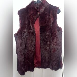 Rabbit fur vest
